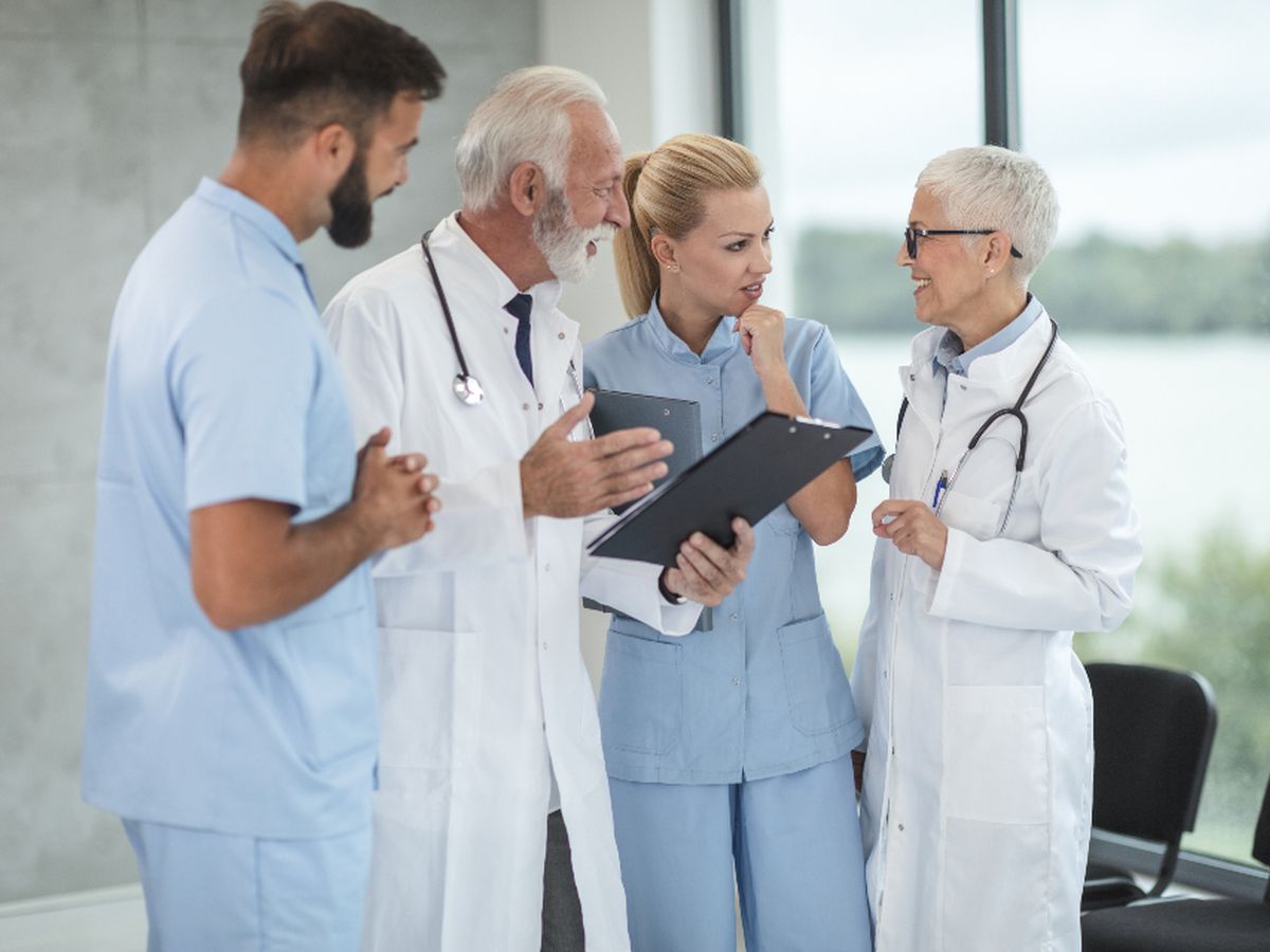 A healthcare team at work