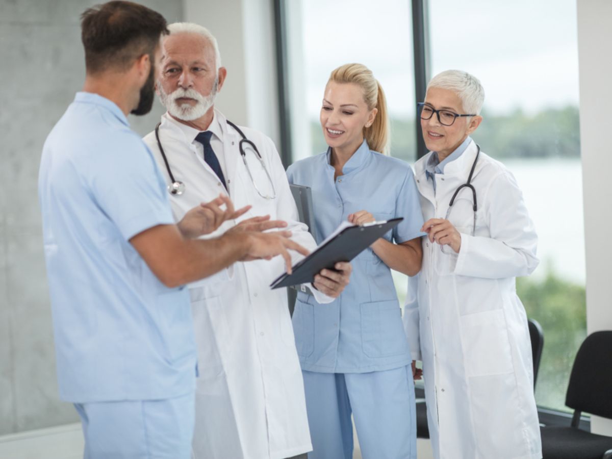 A clinical team on a hospital ward